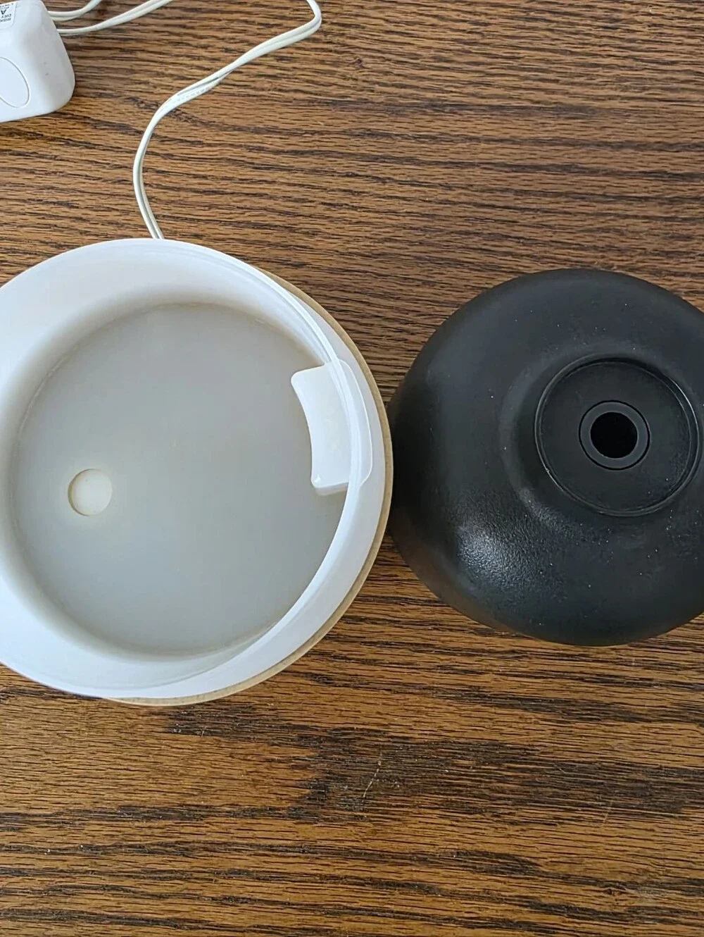 PROJECT 62 Black/Beige Ultrasonic Essential Oil Diffuser 2 Modes 200ml Runs 6HR